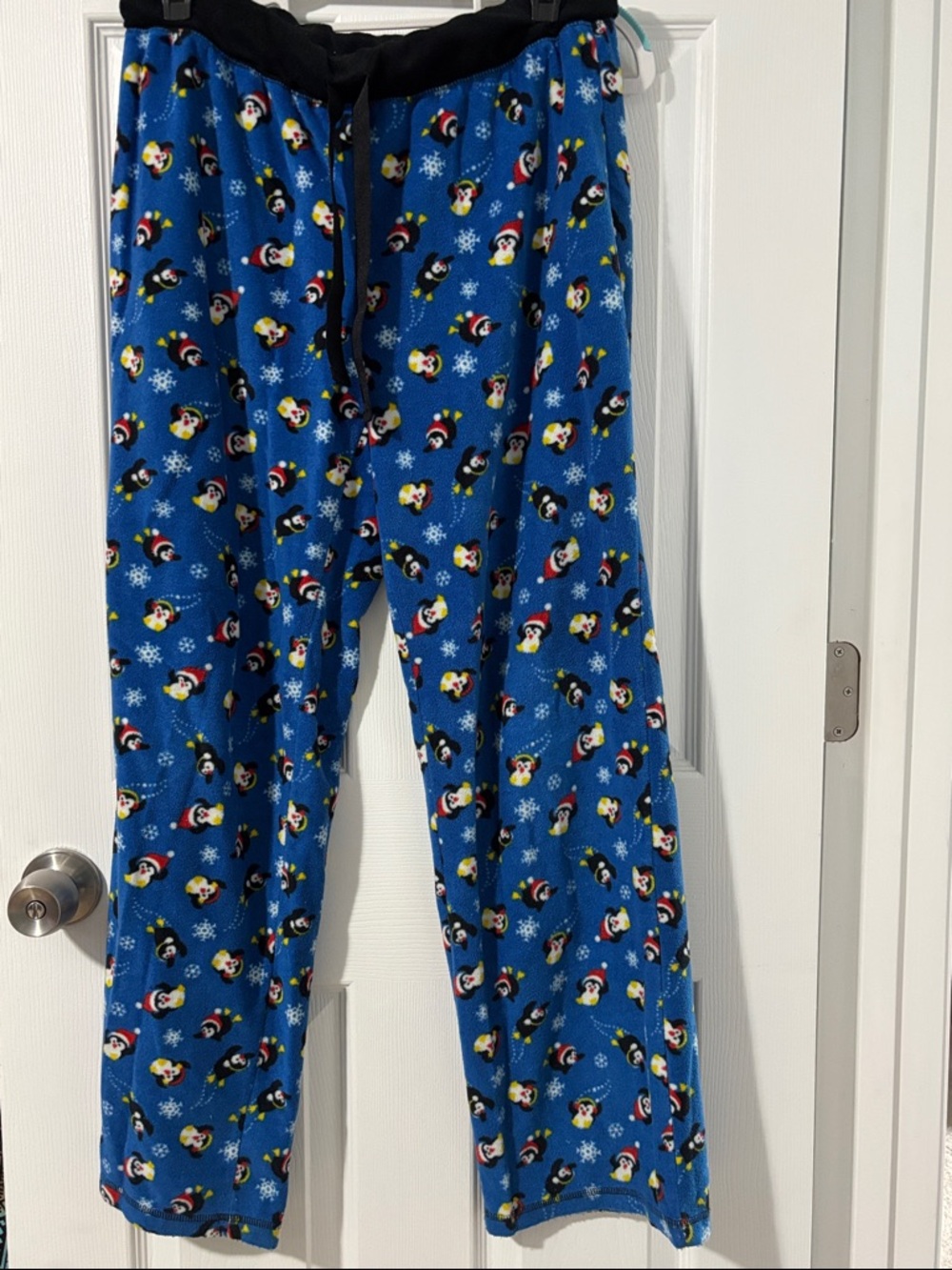 Blue Penguin Print Pajama Pants